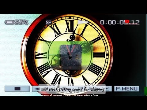 the sound of a wall clock ticking and the sound of heavy rain for sleeping and relaxation