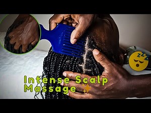Scratching Between Braids With a Comb || Amazing Sounds || Tingles #asmr