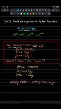 Python Day 26 | Positional Arguments Explained