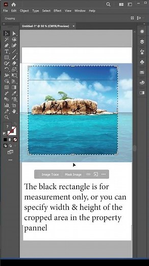 How to use crop tool in illustrator