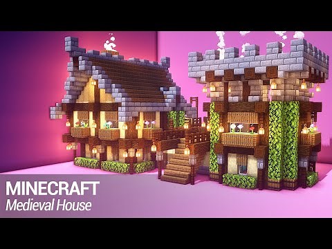 Minecraft medieval survival house tutorial (EASY)