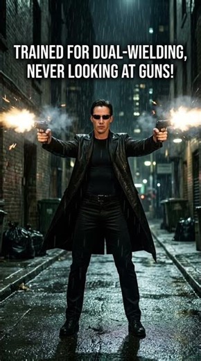How Keanu Reeves Mastered Neo's Iconic Dual-Wielding Style for The Matrix