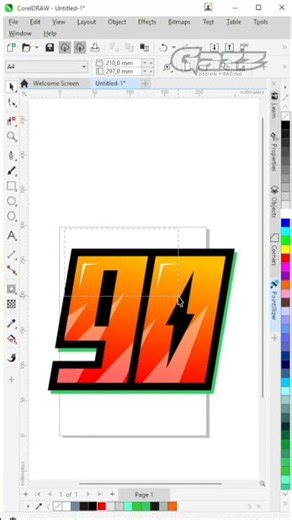 Tutoral Desain Nomor Balap/Racing