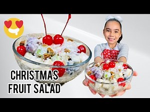 ✅ How to MAKE the BEST CHRISTMAS FRUIT SALAD 😋🎄🎅