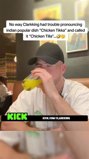 No way he couldn't prounce indian popular dish Chicken tikka wrong ...#viral #kick #clarkking