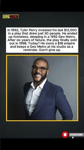 Billionaire Tyler Perry Gambled His Last Money On A Play and It Failed—He Became Homeless