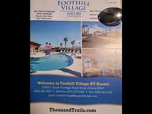 Roaming Roberts 20251116 Encore Foothill Village Overview/Review in Yuma AZ #campgroundreviews
