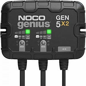 NOCO Genius GEN5X2 Marine Battery Charger Review - Waterproof Dual Bank Smart Charger