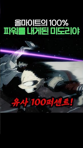 🔥Midoriya who pushed All Might to 100%🔥