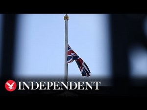 Flags fly at half mast at Buckingham palace after Queen's death