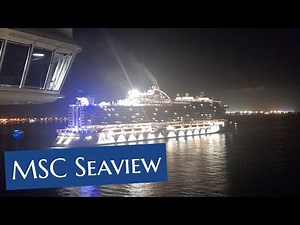 MSC Seaview Cruise Ship's Departure from Palma Mallorca