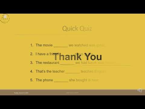 A2 English Grammar Lesson 10 | Defining Relative Clauses (Who, Which, ...) | Learn English with Aime