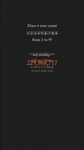 Does Pi Ever contain the sequence 123456789