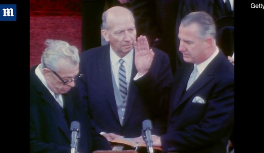 Spiro Agnew is sworn in as Vice President in 1969