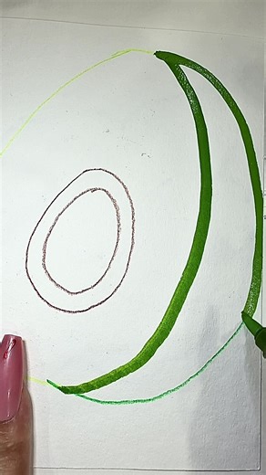 ASMR Avocado Coloring Tutorial