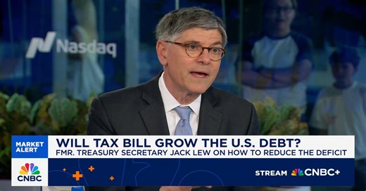 Former Treasury Secretary Jack Lew on U.S. debt: It's not a good time to cut taxes