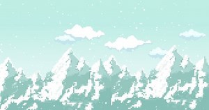 Animation Clouds Mountains Snow Falling Down Stock Footage Video (100% Royalty-free) 1067719178 | Shutterstock