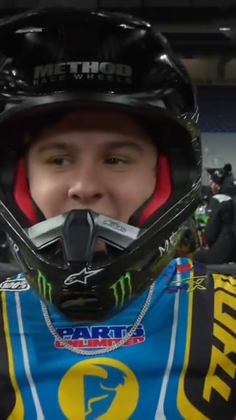 Hear from Haiden Deegan about his wrist injury coming into this weekend 🎤 | Supercross