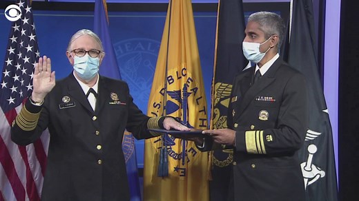 21K views · 818 reactions | MAKING HISTORY: Admiral Rachel Levine was sworn in Tuesday as the first openly transgender 4-star officer across all eight U.S. uniformed services. Levine currently serves as HHS Assistant Secretary of Health and leads the U.S. Public Health Service Commissioned Corps. | CBS News | Facebook