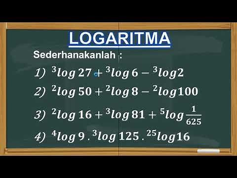 Cara Mudah Belajar LOGARITMA (Sifat-sifat Logaritma, Contoh Soal dan Pembahasannya)