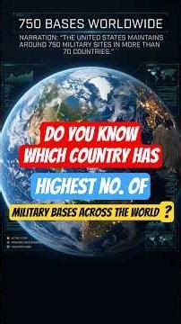 Do you know which country has highest Bases of military across the World| Explained#globalsystem #us