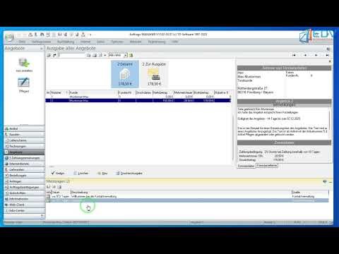Alternativposition im Rechnungsprogramm Auftrags-MANAGER