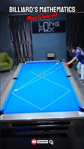 This is a billiard math formula that you must learn!👍 #billiards #mathematics #formula #pooltable