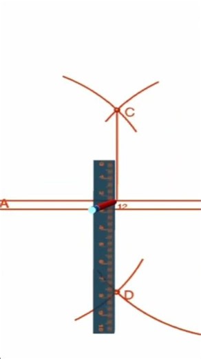 construction: prependicular bisector #shorts