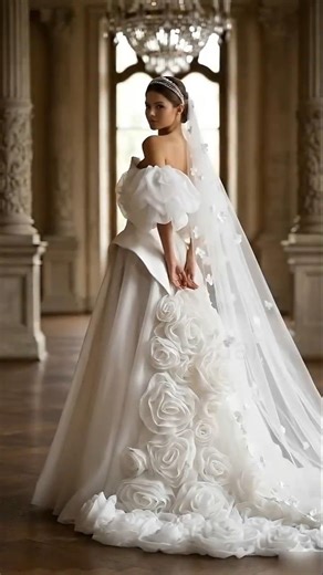 Elegant White Wedding Dresses 🤍 Timeless Bridal Beauty | Eternal Bridal Couture #Shorts