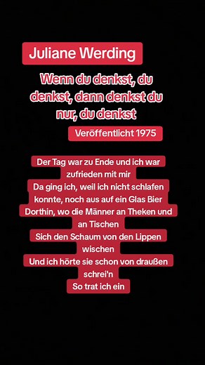 Juliane Werding 1975 Song - Wenn du denkst, du denkst