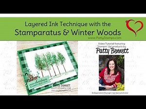 How to: Layered Ink Technique with the Stamparatus from Stampin Up!