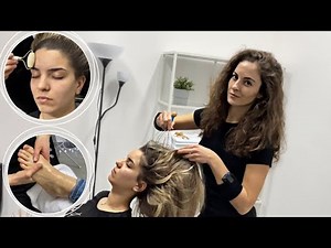 ASMR Full Relax Massage- Head, Face, Shoulders and Foot Massage For Deep Sleep