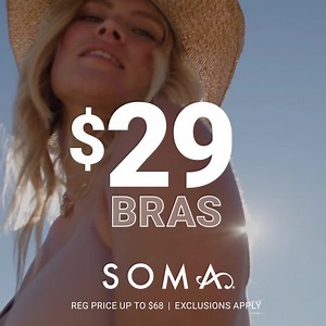 804 reactions · 46 shares | Start summer with $29 t-shirt, wireless, unlined & more bras in A-H! Stock up May 13-15 only. | Soma Intimates | Facebook