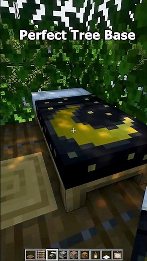 Minecraft Perfect Tree Base🏡#shorts #minecraft