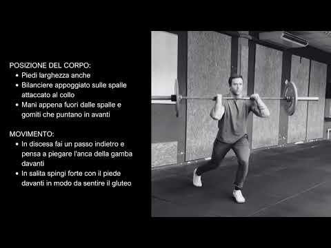 Front Rack Lunges (barbell)