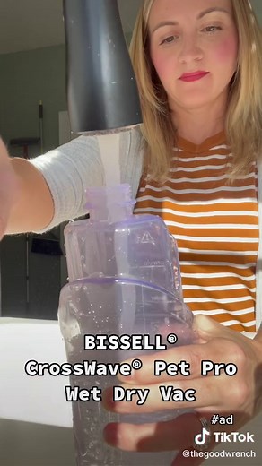 #ad •BISSELL® CrossWave Pet Pro Wet/Dry Vac• I’m grateful to be #bissellclean #cleantok #dogs #wearepetparents @bissellsocial