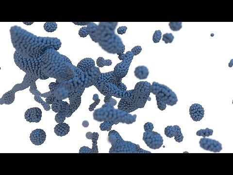 HD Particle fluid simulation - Turbulence [blender]