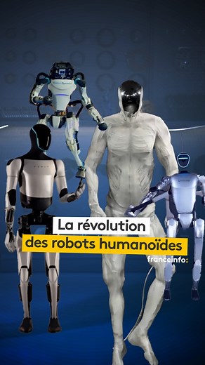 135K views · 701 reactions | 烙 La course aux robots humanoïdes n'a jamais été aussi intense. Tous ont les mêmes objectifs : manutention, tâches domestiques ou encore aide à la personne. Et si les progrès sont fulgurants, c'est grâce aux avancées spectaculaires de l'intelligence artificielle. Mais si, pour certains, ces robots sont une opportunité, pour d’autres, ils sont juste effrayants. #franceinfo #robotics #IA #humanoidrobot #humanoid #aideadomicile | Franceinfo | Facebook