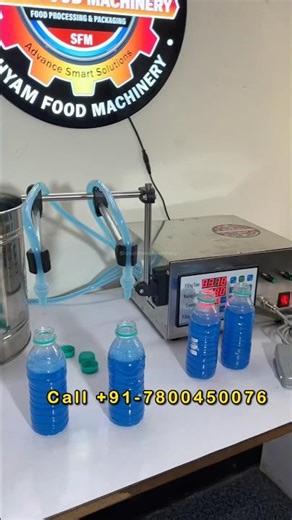 High-Speed Liquid Filling Machine | Double Nozzle - Automatic Liquid Filler #ytshorts #liquidfilling