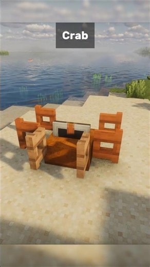 ⚒️Crab🦀 in Minecraft #Minecraft #minecrafttutorial #asmr #fyp #funny #viral #shader