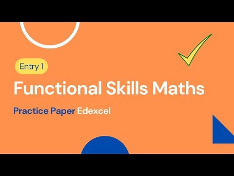 Entry 1 Functional Skills Maths Practice Paper Edexcel