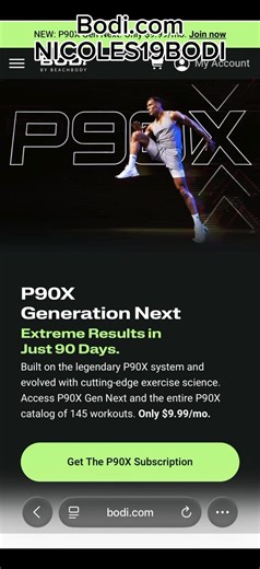 Bodi’s P90X is Live!
