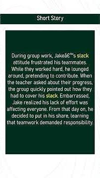 slack # Expand Your English Vocabulary