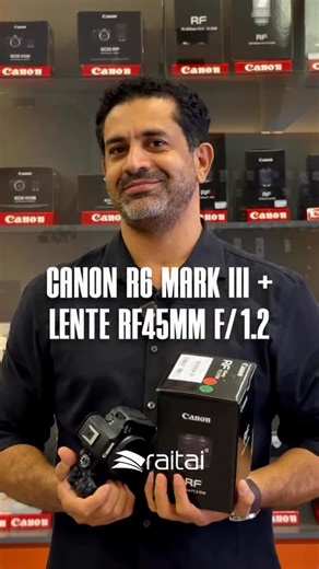 RaiTai Tecnologia on Instagram: "🔥 A Canon R6 Mark III e a lente RF 45mm f/1.2 são destaques na Raitai Tecnologia e as primeiras unidades já estão sendo preparadas para envio! Combinando essa câmera e lente você tem um kit espetacular que vai mudar completamente o seu set de equipamentos. @ronaldonene do canal 35 Milímetros já está no aquecimento pra receber essas duas potências e em breve vem review aí! #canon #canonr6 #canoneos #canonr6markiii"
