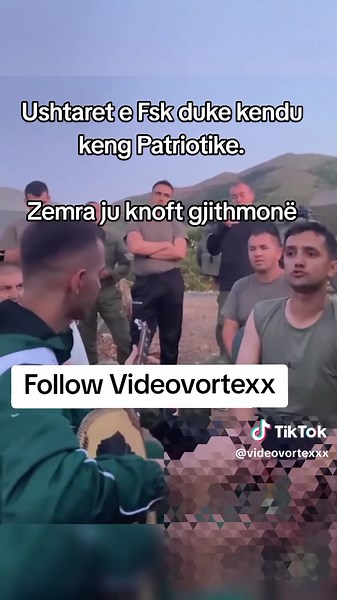 FSK Soldiers Singing Patriotic Songs in Kosovo