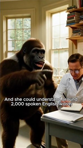 A gorilla once spoke to human without using words