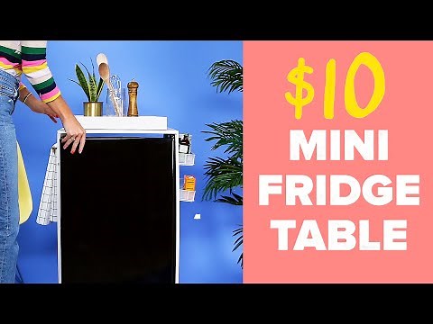 $10 Mini Fridge Makeover