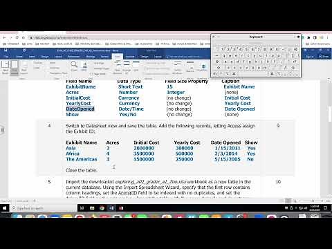 Walkthrough: Access Chapter 2 Grader Project on MyLab IT