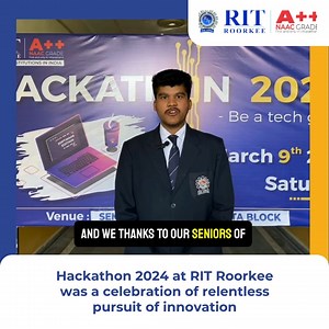 Hackathon 2024 at RIT Roorkee showcased the boundless capacity of our brilliant students to innovate and create. The event was graced by Dr. Parag Jain, the Director of RIT Roorkee, and esteemed dignitaries including Registrar Mr. Munendra Chauhan, Dean of Academics Mr. Gaurav Chaturvedi, Dean of Quality Assurance Dr. Lokesh Kumar, and Head of the Computer Science Department Mr. Prashant Verma. Students were divided into teams, ready to tackle complex challenges head-on. The hacking sessions wer