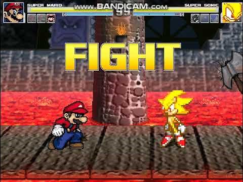 MUGEN Mario Vs Sonic!